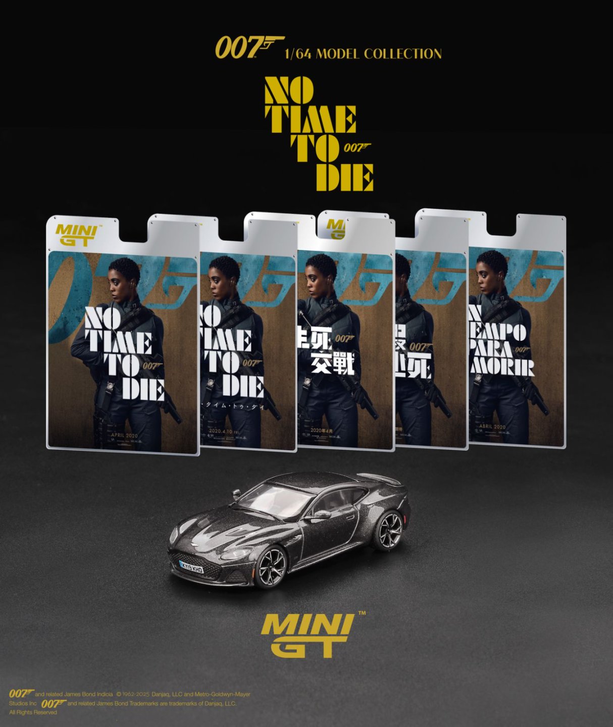 1/64 ASTON MARTIN DBS NO TIME TO DIE (RHD) ENGLISH BLISTER PACKAGING - MGT00904-007E