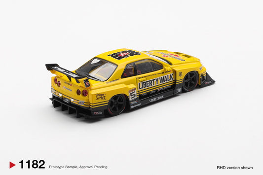 1/64 - Nissan LB-ER34 Super Silhouette SKYLINE Sport Yellow - MiniGT - MGT01182