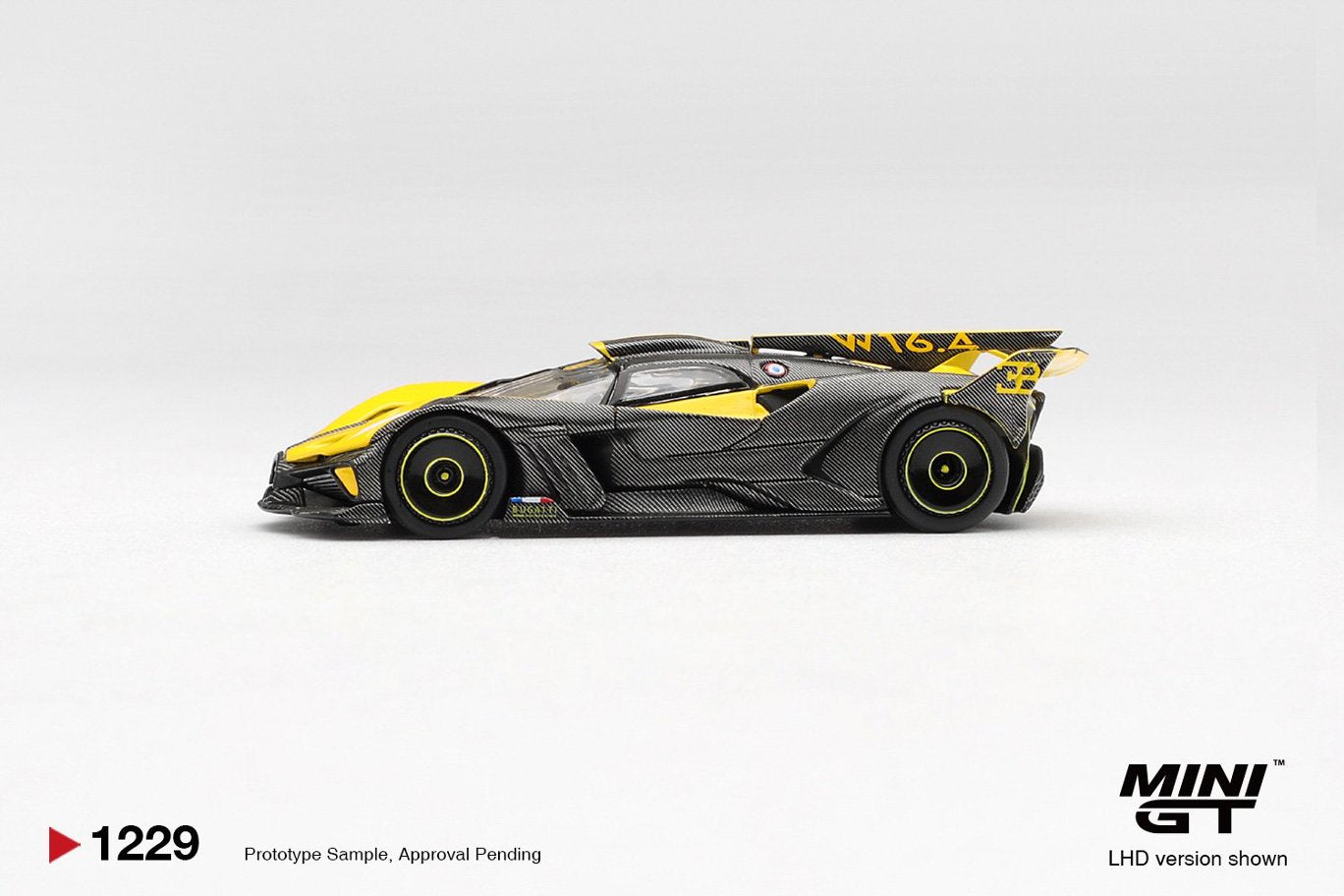 1/64 Bugatti Bolide Yellow - Mini GT - MGT01229