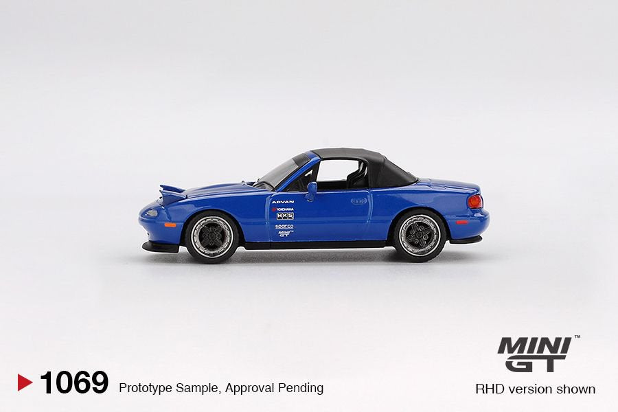 1/64 MAZDA MIATA MX-5 (NA) TUNED VERSION DARK BLUE (RHD) - MGT01069-R