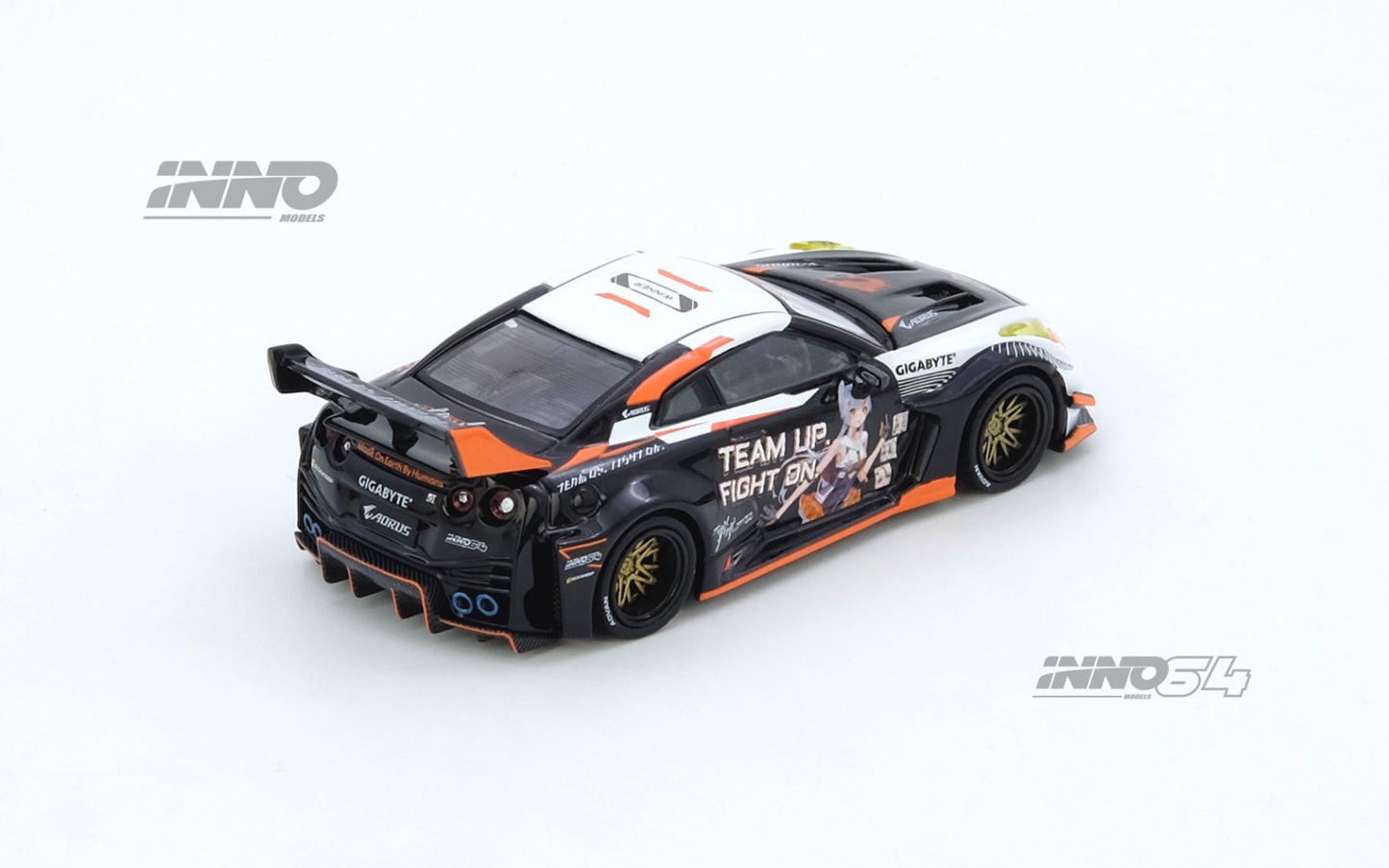 1/64 GT-R R35 WIDEBODY AORUS X INNO64 - Inno64 - IN64-R35LB-AORUS