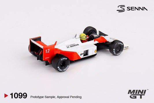 1/64 McLaren MP4/4 #12 Ayrton Senna 1988 Japanese Grand Prix Winner - Mini GT - MGT01099