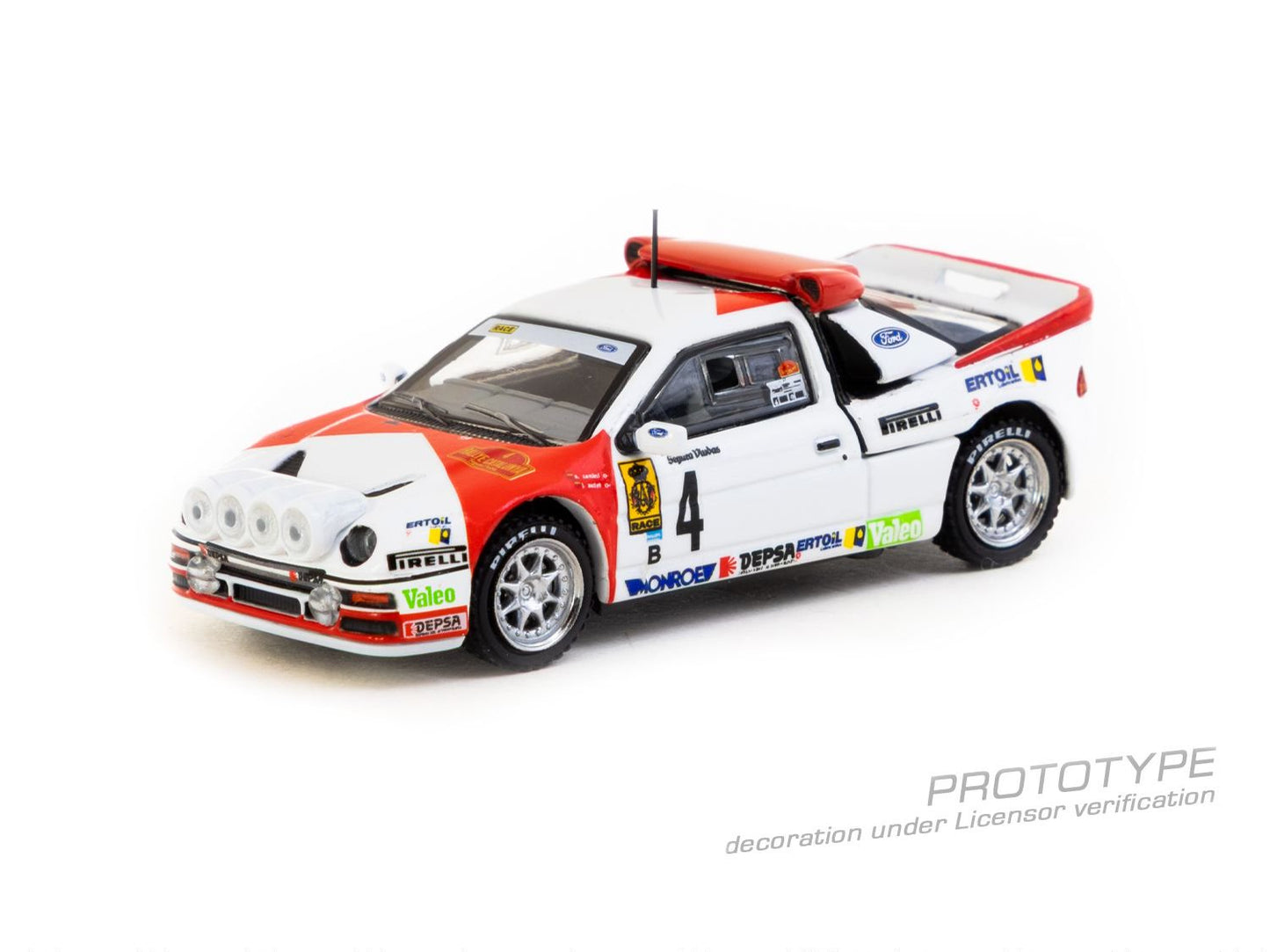 1:64 Ford RS200 Rallye Catalunya 1986 Antonio Zanini / Josep Autet - T64P-001-86RC04
