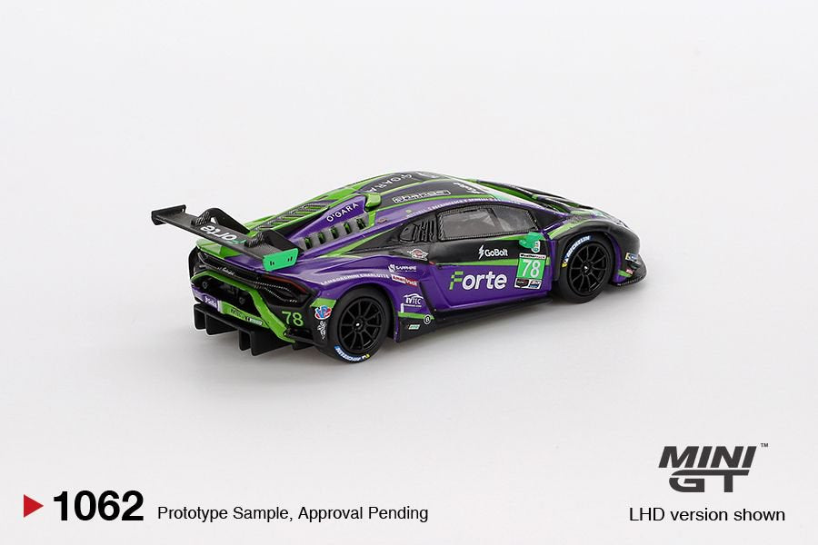 1/64 LAMBORGHINI HURACAN GT3 EVO2 NO.78 FORTE RACING 2024 IMSA DAYTONA 24 HRS (LHD) - MGT01062-L