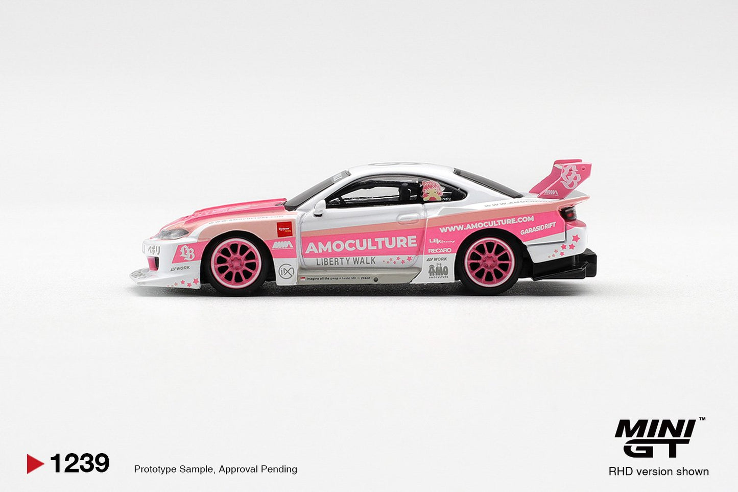 1/64 NISSAN SILVIA (S15) LB-SUPER SILHOUETTE AMOCULTURE - Mini GT - MGT01239