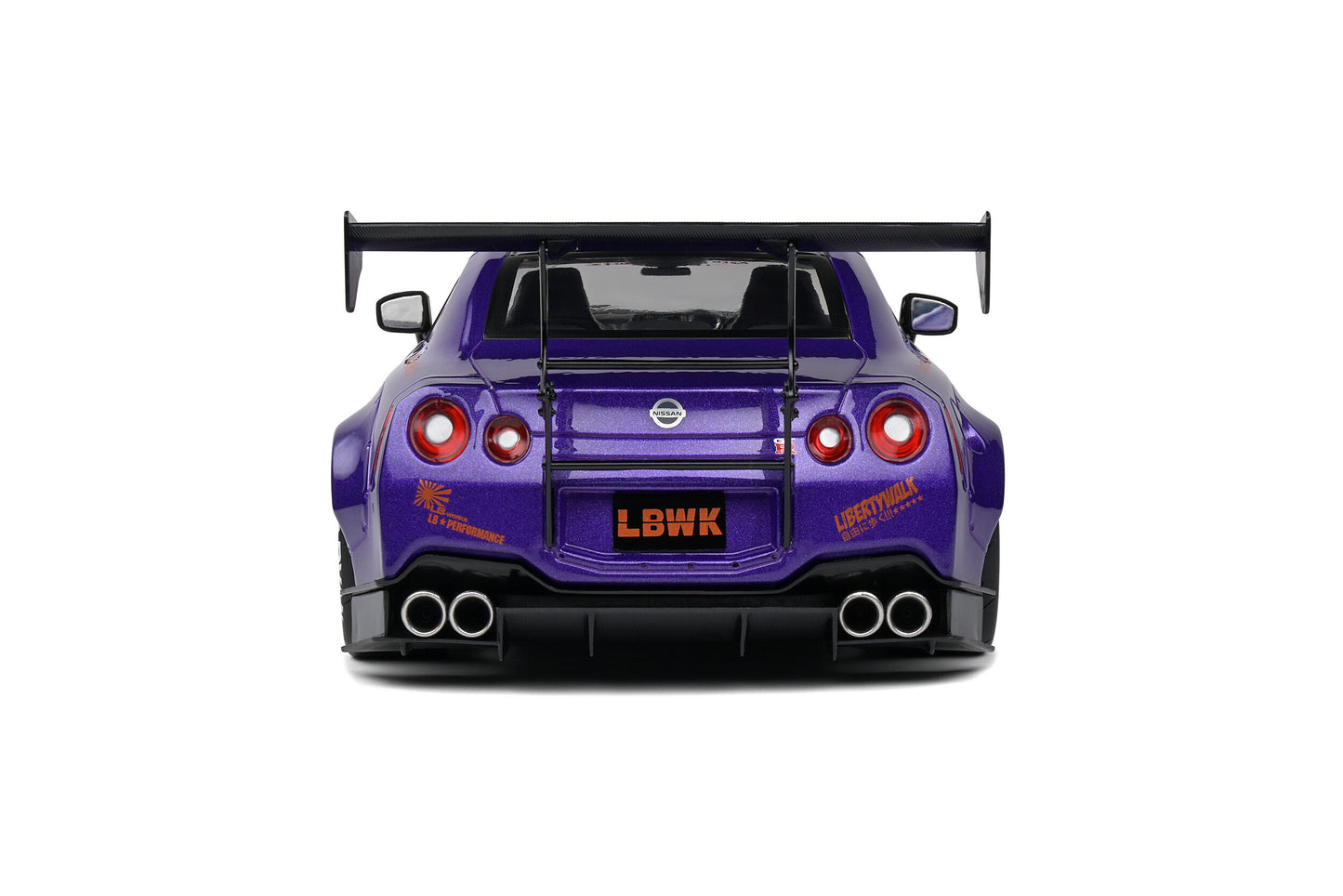 1/18 - NISSAN GT-R (R35) W/ LIBERTY WALK BODY KIT 2.0 – PURPLEZILLA – 2022 - S1805812