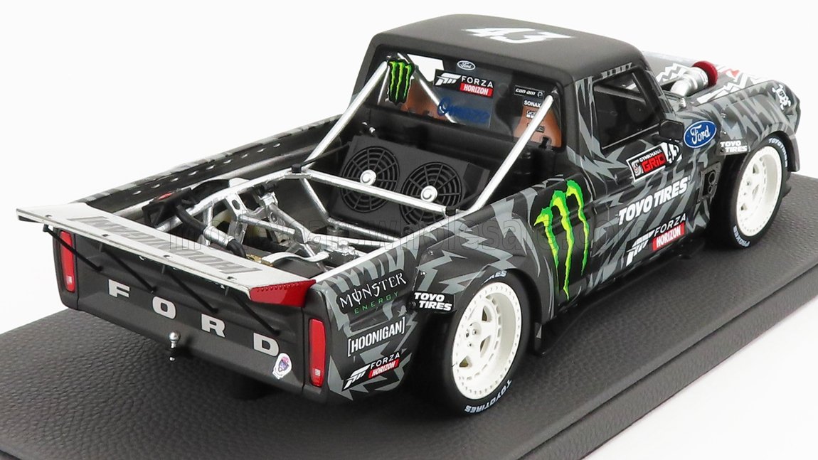 1/18 - F-150 PICK-UP 914hp N 43 HOONIGAN CLIMBKHAMA 2 TIANNAMEN 2019 KEN BLOCK - BLACK WHITE - TOP090C