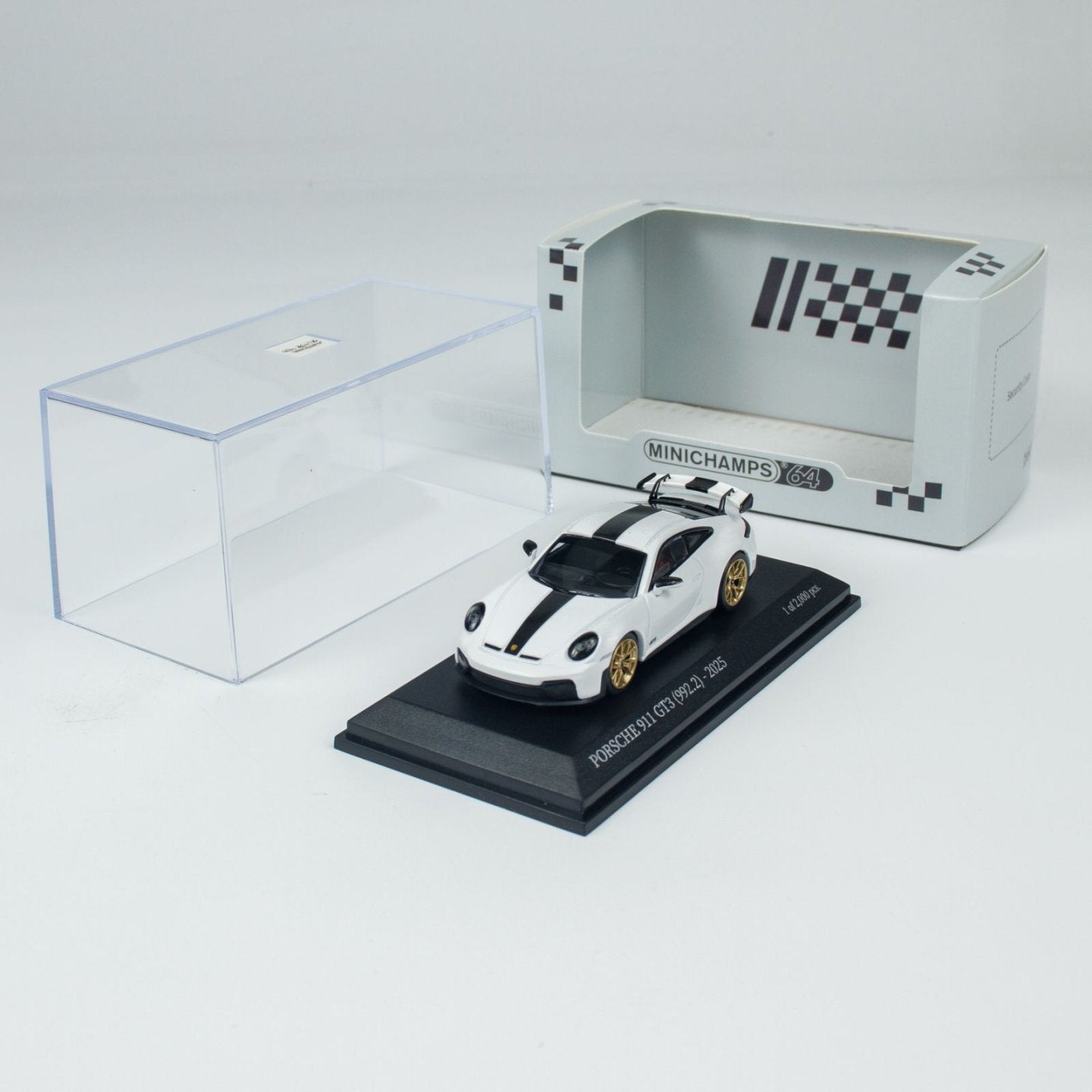 1:64 MINICHAMPS PORSCHE 911 (992.2) GT3-2025 - WEISSACH PACKAGE x 5 colourways