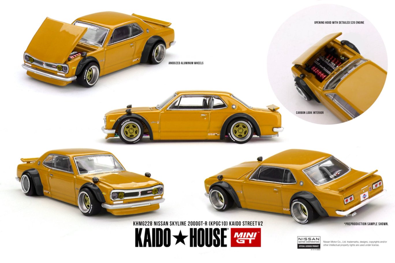 1/64 NISSAN SKYLINE 2000 GT-R (KPGC10) KAIDO STREET V2 - MGTKHMG228