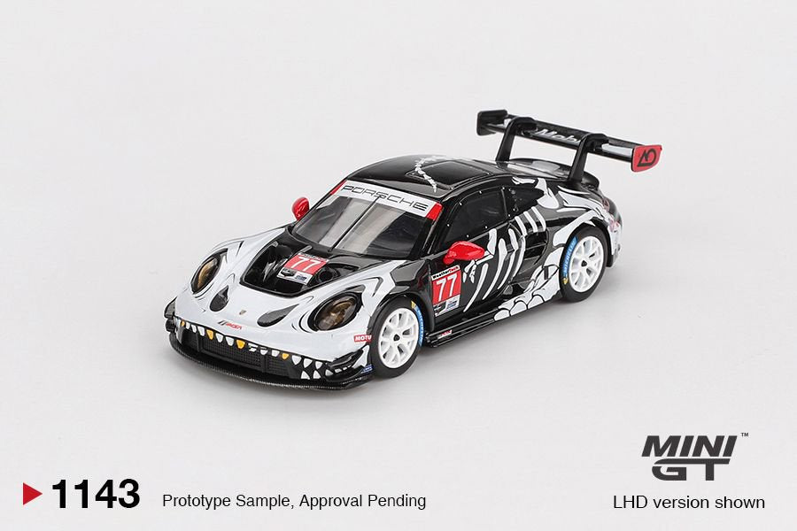 1/64 Porsche 911 GT3 R #77 AO Racing 2025 IMSA Petit Le Mans - MGT01143