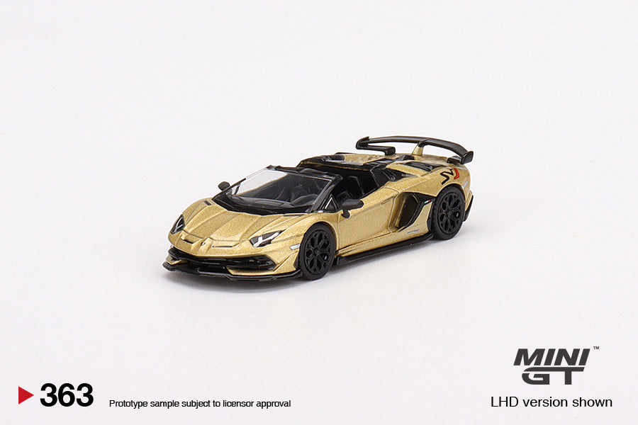 1/64 - Lamborghini Aventador SVJ Roadster Oro Elios - MiniGT - MGT00363-R
