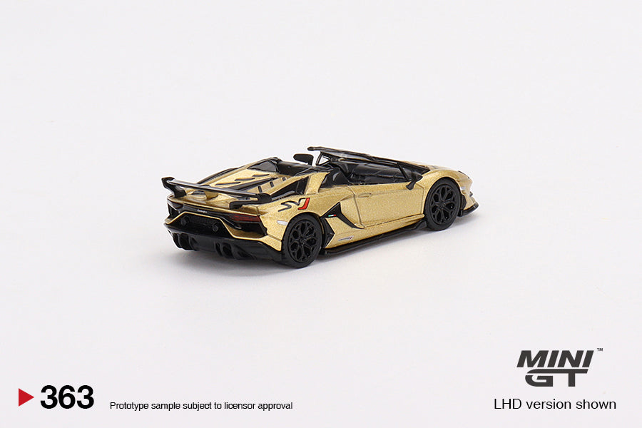 1/64 - Lamborghini Aventador SVJ Roadster Oro Elios - MiniGT - MGT00363-R