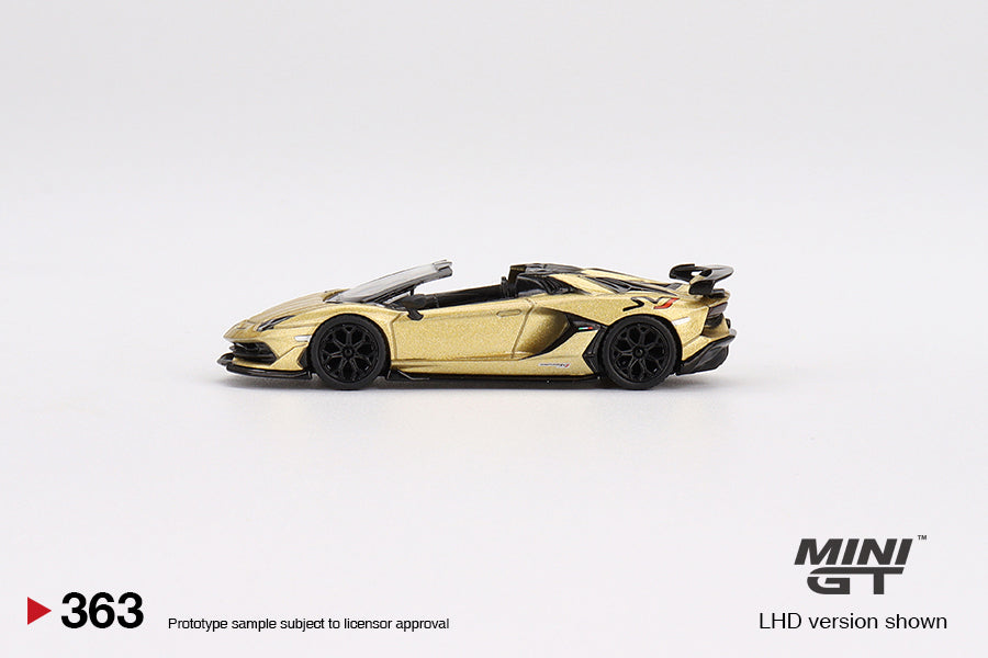 1/64 - Lamborghini Aventador SVJ Roadster Oro Elios - MiniGT - MGT00363-R