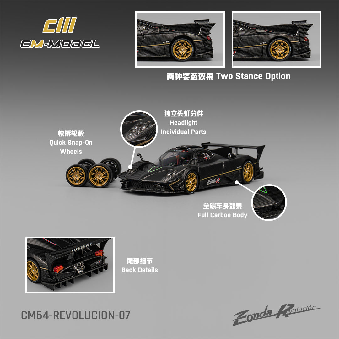 1:64 Pagani Zonda Revolucion Drycarbon - CM Models - CM64-Revolucion-07