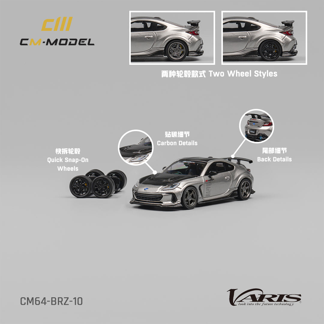 1:64 Subaru BRZ Varis Widebody Metallic gray - CM Models - CM64-BRZ-10