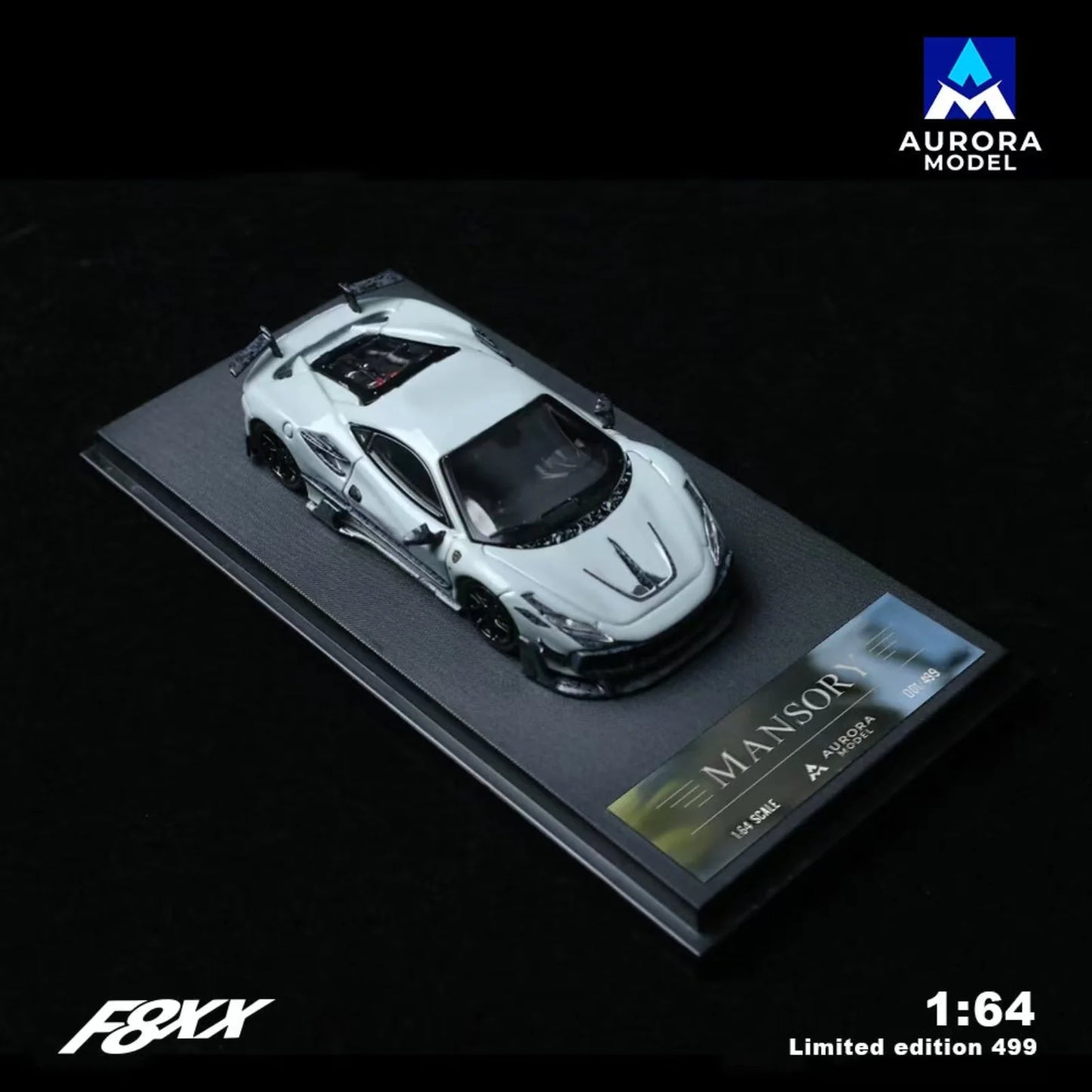 1:64 F8 Tributo Mansory F8XX - 2 colour choices - Aurora Models