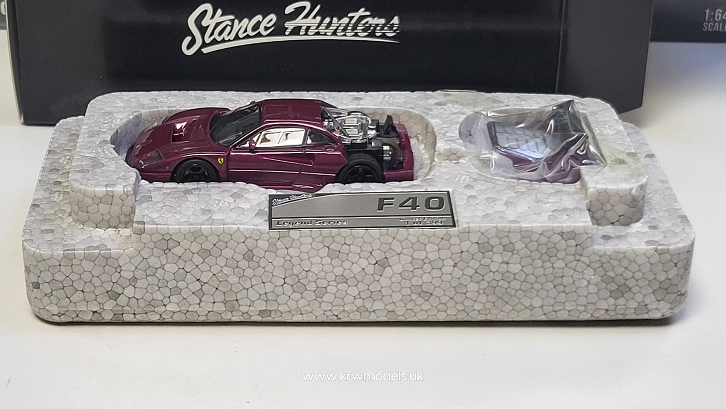 1:64 - Ferrari F40 LM - Purple - Stance Hunters