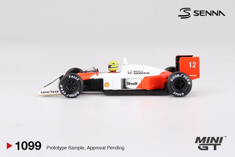 1/64 McLaren MP4/4 #12 Ayrton Senna 1988 Japanese Grand Prix Winner - Mini GT - MGT01099