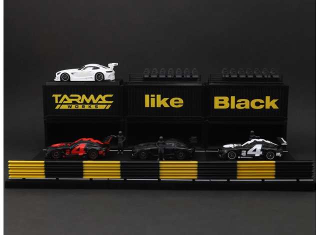 1/64 Mercedes AMG GT3 #4 Boxset *Mercedes Me x Like Black Special Edition* - Tarmac - TC4A4Box