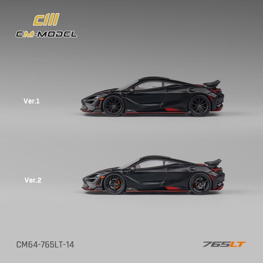 1:64 Mclaren 765LT Matt black 765LT- CM Models - CM64-765LT-14