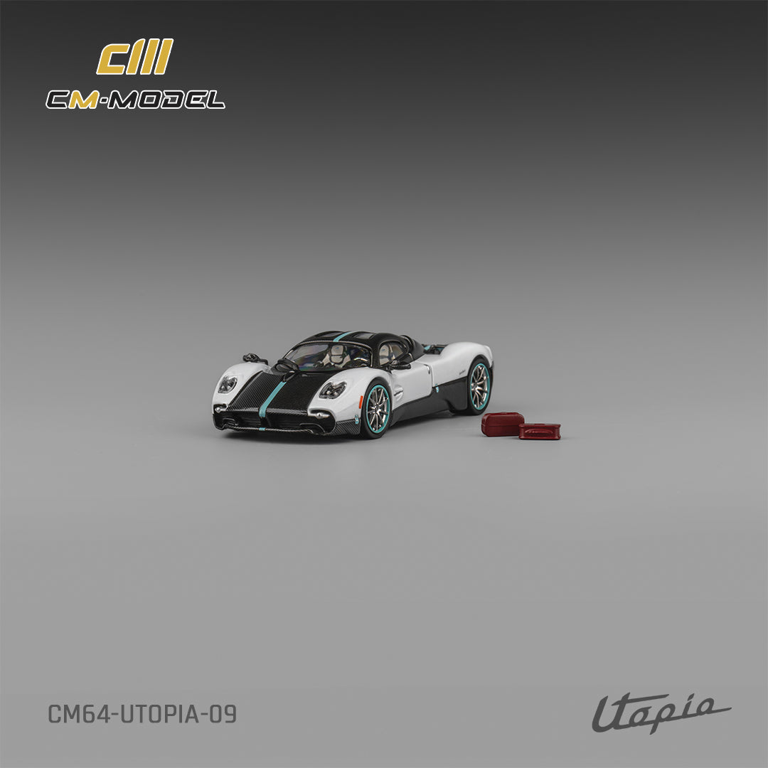 1:64 Pagani Utopia pearl white with carbon - CM Models - CM64-Utopia-09