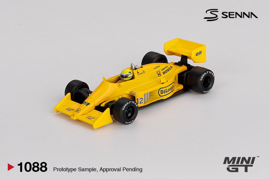 1/64 Lotus 99T #12 Ayrton Senna 1987 Monaco Grand Prix Winner - Mini GT - MGT01088