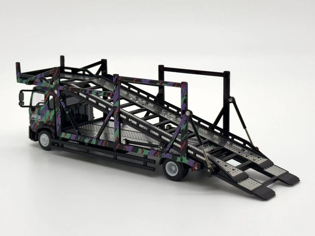 1:64 HINO RANGER 500 DOUBLE DECK BRIDGE TRANSPORT VEHICLE - UNIQUE MODEL