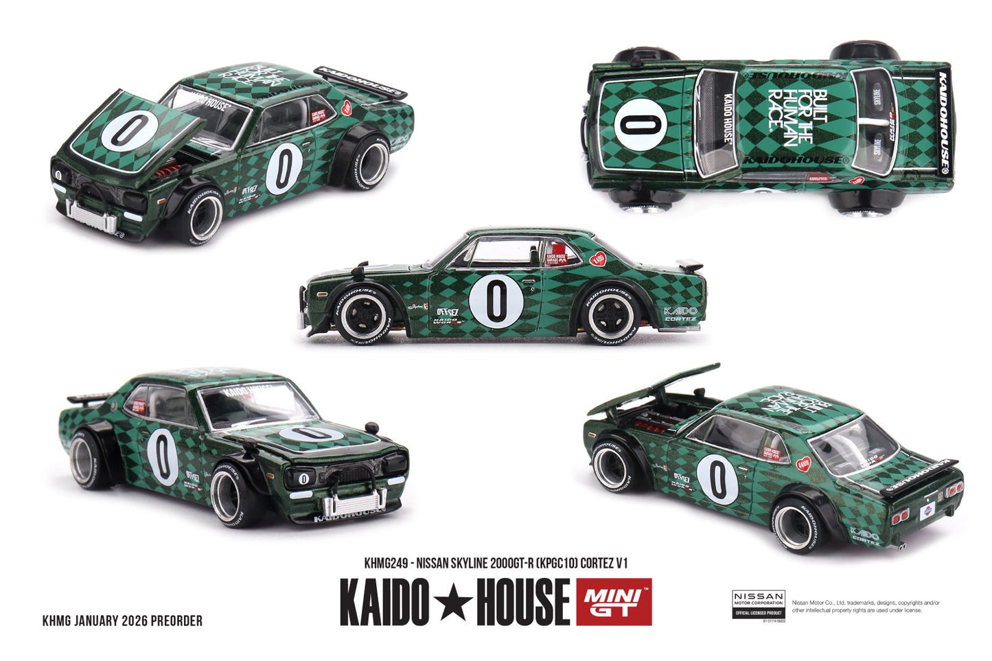 1/64 NISSAN SKYLINE 2000GT-R (KPGC10) CORTEZ V1 - Mini GT - MGTKHMG249