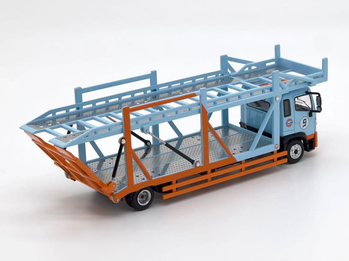 1:64 HINO RANGER 500 DOUBLE DECK BRIDGE TRANSPORT VEHICLE - UNIQUE MODEL