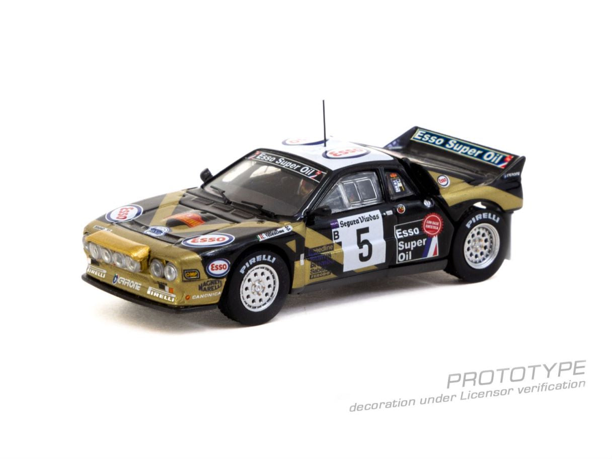 1/64 Lancia 037 Rally #5 F.Tabaton/L. Tedeschini Rally Catalunya 1985, black/gold - Tarmac - TC-T64P-TL002-85CAT05
