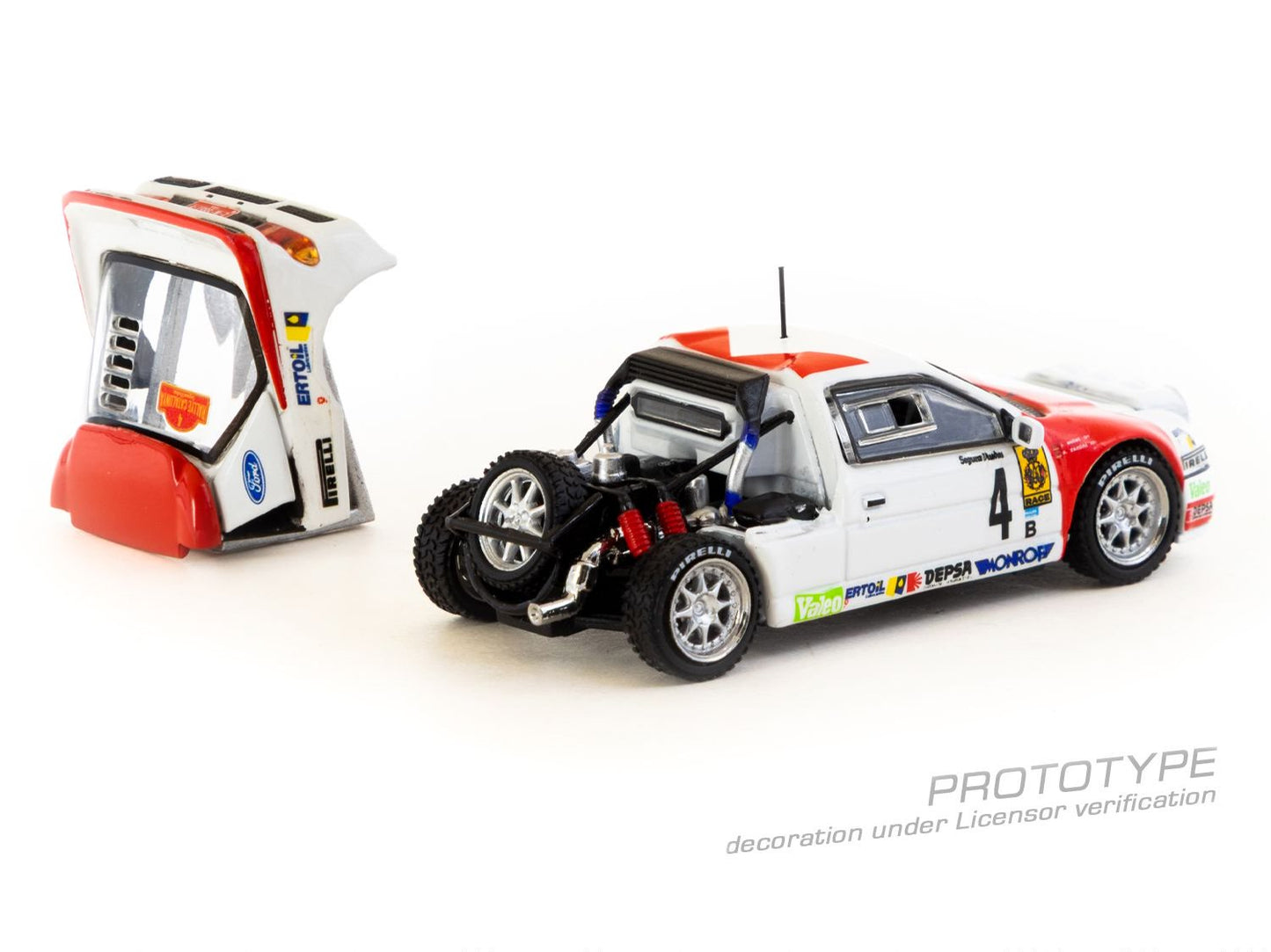 1:64 Ford RS200 Rallye Catalunya 1986 Antonio Zanini / Josep Autet - T64P-001-86RC04