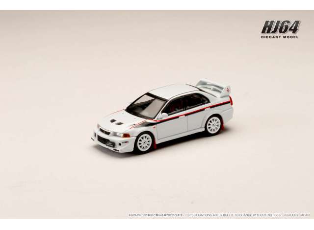 1/64 2000 Mitsubishi Lancer GSR Evolution 6 (T.M.E.) *Special Coloring Package (GF-CP9A)* with Mud flap, scortia white - HJ642033CW