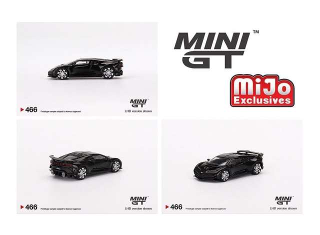 1/64 - Bugatti Centodieci, black - MiniGT - Mijo - MGT00466MJ