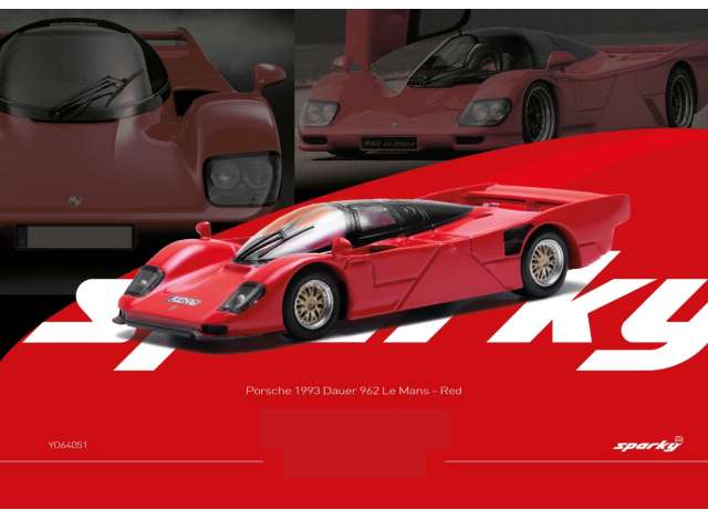 1/64 1993 Porsche Dauer 962, red - SPARKY 064051