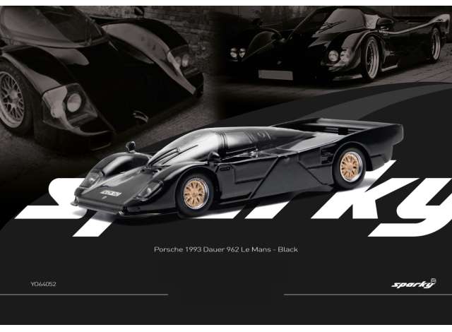 1/64 1993 Porsche Dauer 962, black - SPARKY 0640512