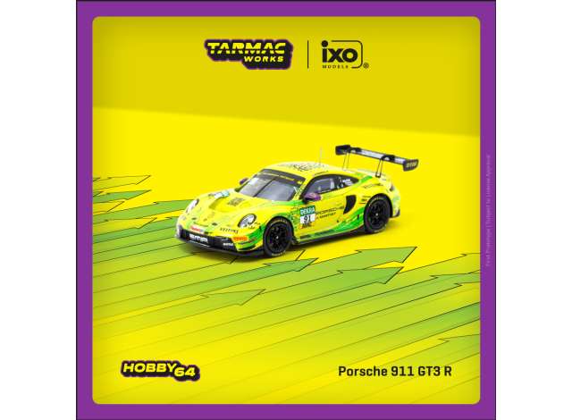 1:64 Porsche 911 GT3 R, Thomas Preining, DTM Champion 2023, yellow/green - TC-T64-084-23DTM91
