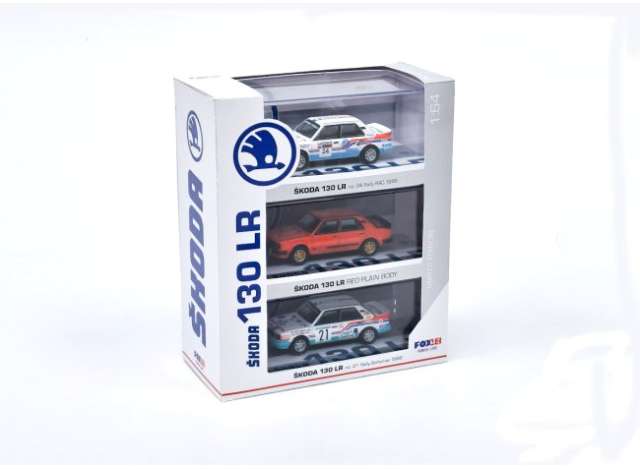 1/64 Skoda 130 LR 3-pack set, various - Fox18 Models - FOXSET643