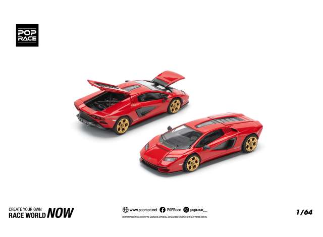 1/64 Lamborghini Countach LPI-800, Rosso - Poprace - PR640259