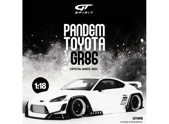 1/18 - 2023 Toyota GR86 Pandem crystal white - GTS 521 - GT Spirit