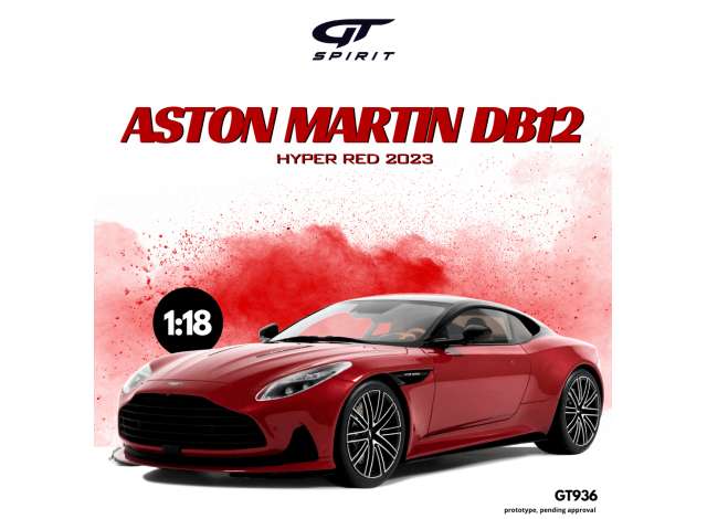 1/18 - 2023 Aston Martin DB12 hyper red - GTS 936 - GT Spirit