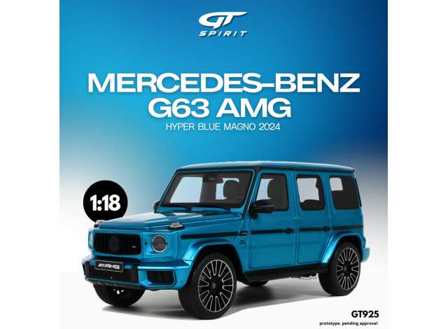1/18 - 2024 Mercedes-Benz G 63 AMG hyper blue magno - GTS 925 - GT Spirit