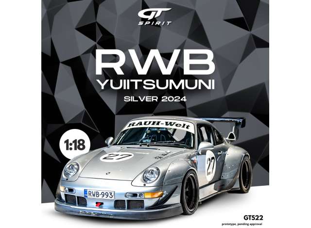 1/18 - 2024 RWB Yuiitsumuni silver - GTS 522 - GT Spirit