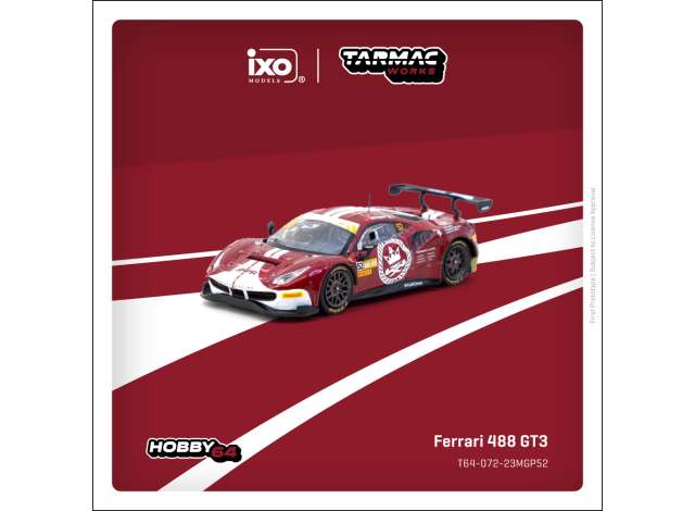 1:64 FERRARI 488 GT3 MACAU GT CUP - FIA GT WORLD CUP 2023 HARMONY RACING - CHEN WEIAN - Tarmac Models - TC-T64-072-23MGP52