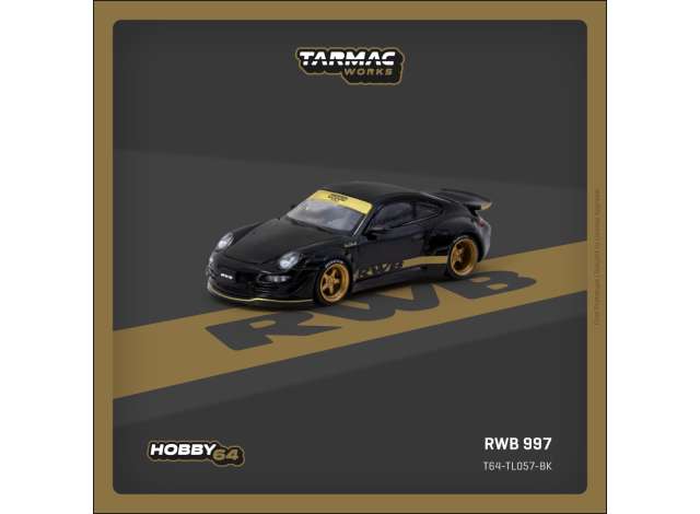 1:64 RWB 997 - BLACK - Tarmac Models - TC-T64-TL057-BK