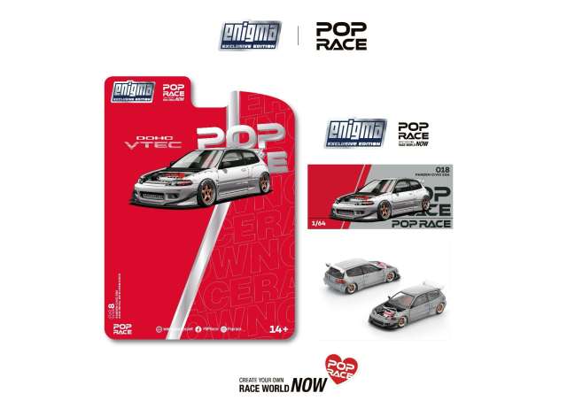1/64 Pandem Civic EG6, raw metal - Poprace Enigma PRE018