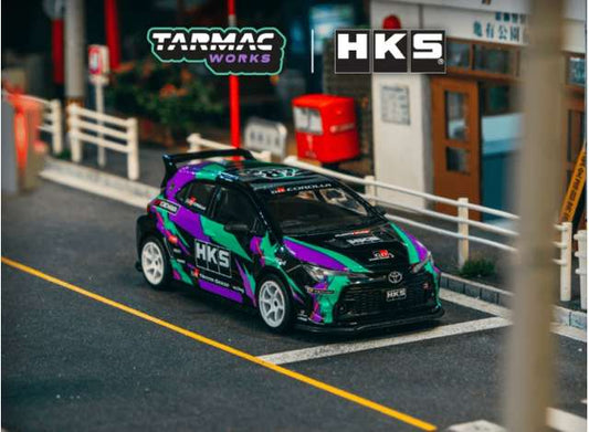 1/64 HKS TOYOTA GR COROLLA (NEW TOOLING) - Tarmac Models - TC-T64G-066-HKS