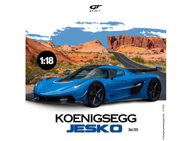 1/18 - 2025 Koenigsegg Jesko, blue - GT1002 - GT Spirit