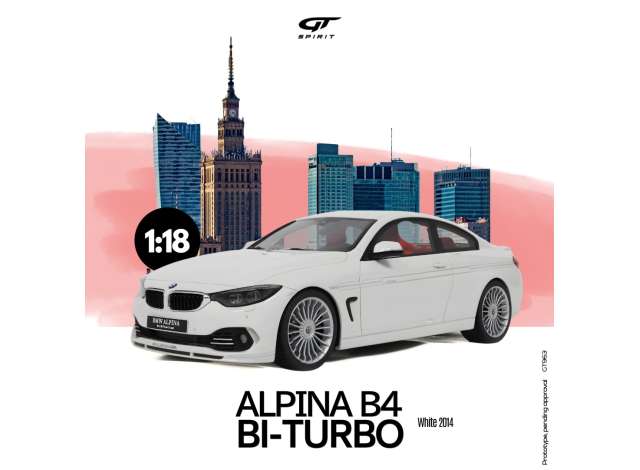1/18 - 2014 Alpina B4 Bi-Turbo, white - GT963 - GT Spirit