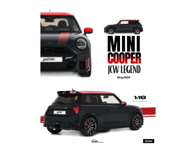 1/18 2024 Mini Cooper JCW Legend grey - Otto Models - OT1244
