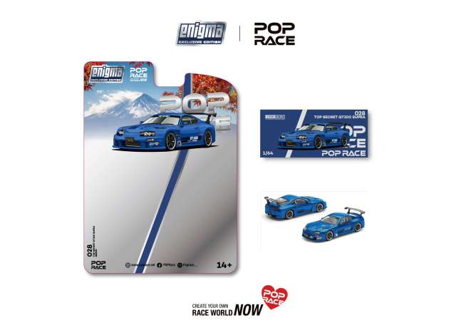 1/64 Top Secret Supra GT500 (A80), blue - Poprace Enigma - PRE028